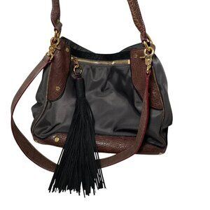 MZ Wallace Large Kit Bedford Nylon/ Leather Bag w Tassel Near Perfect!!